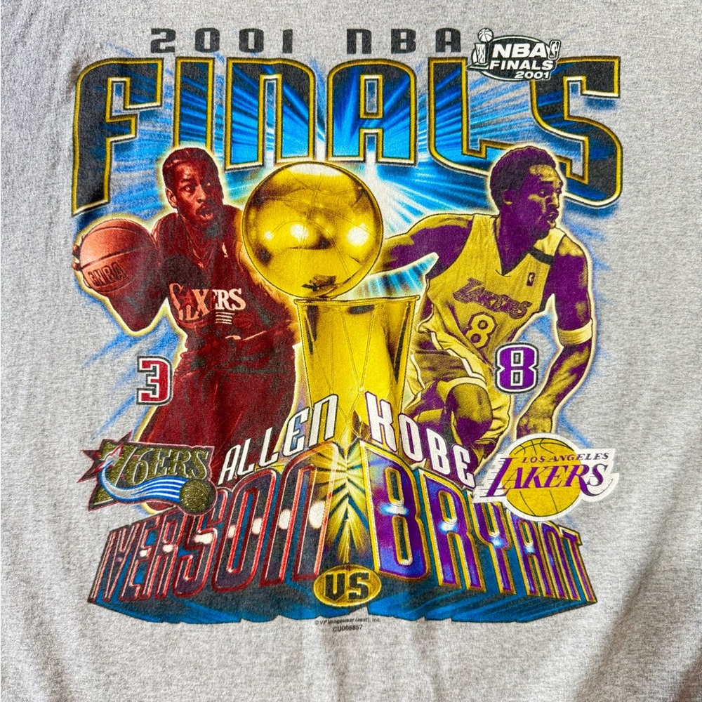 2001 NBA Finals Gray T-Shirt